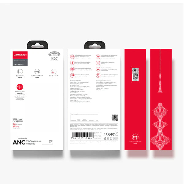 Joyroom JR-T03S Pro ANC Active Noise Cancelling Reduction Wireless Headset