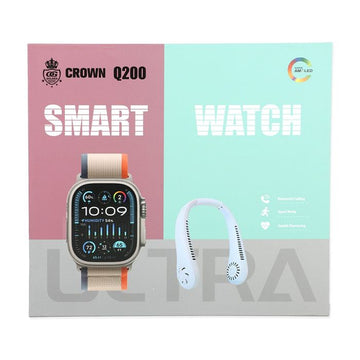 Crown Q200 Smartwatch with Neckfan